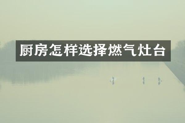 厨房怎样选择燃气灶台