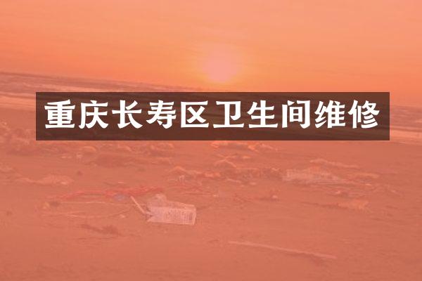 重庆长寿区卫生间维修