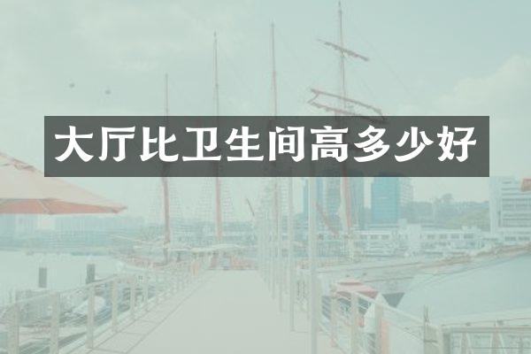 大厅比卫生间高多少好