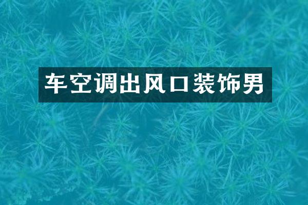 车空调出风口装饰男
