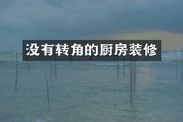 没有转角的厨房装修