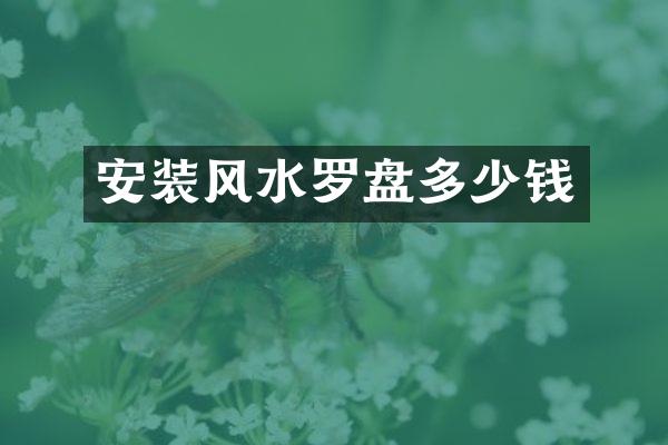 安装风水罗盘多少钱