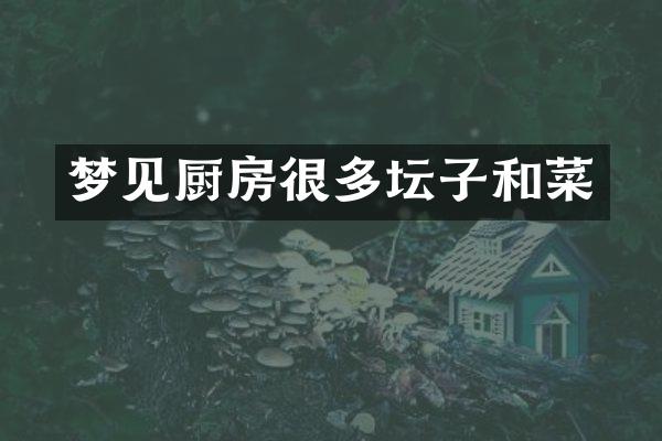 梦见厨房很多坛子和菜