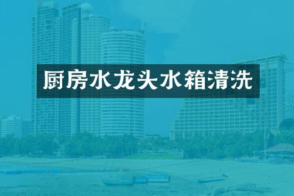 厨房水龙头水箱清洗