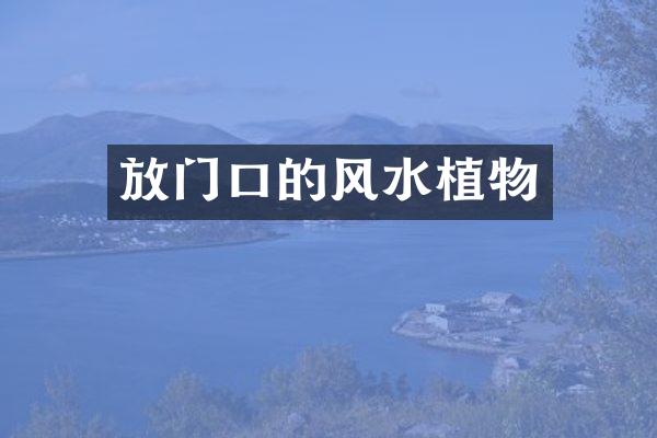 放门口的风水植物