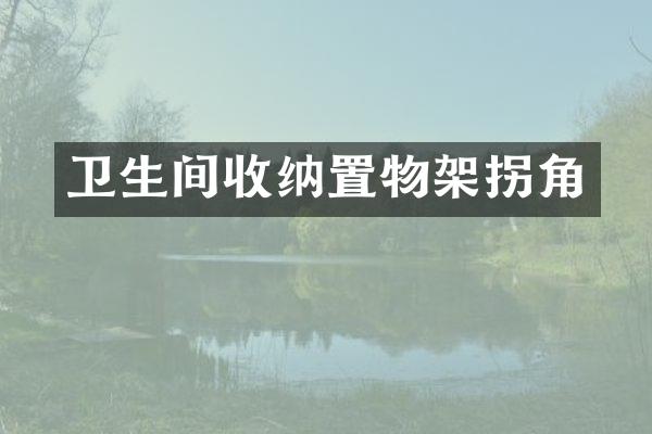 卫生间收纳置物架拐角