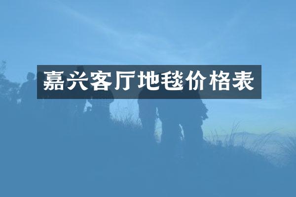 嘉兴客厅地毯价格表