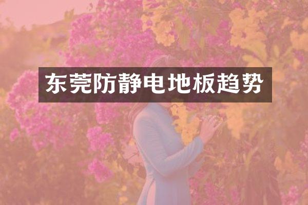 东莞防静电地板趋势