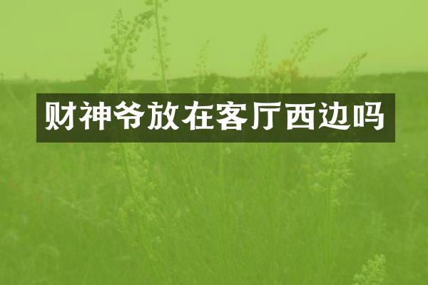 财神爷放在客厅西边吗