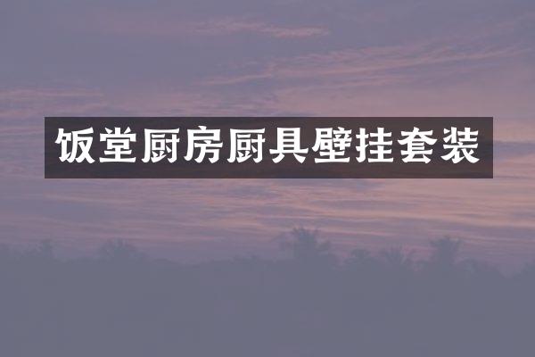 饭堂厨房厨具壁挂套装