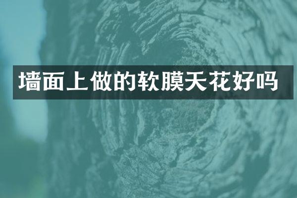 墙面上做的软膜天花好吗