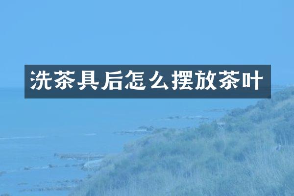洗茶具后怎么摆放茶叶