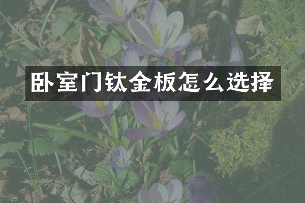 卧室门钛金板怎么选择