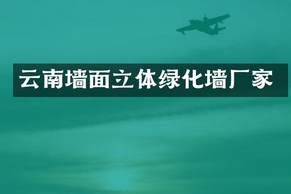 云南墙面立体绿化墙厂家