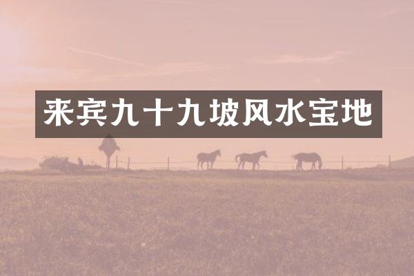来宾九十九坡风水宝地