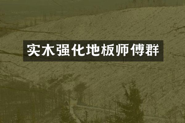 实木强化地板师傅群