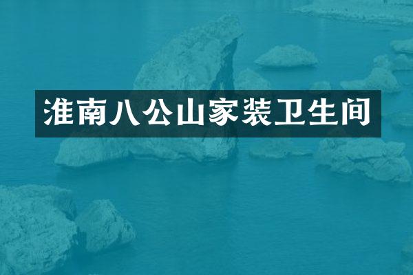 淮南八公山家装卫生间