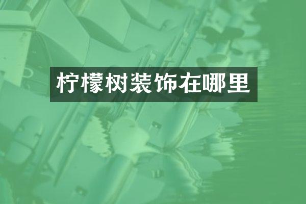 柠檬树装饰在哪里