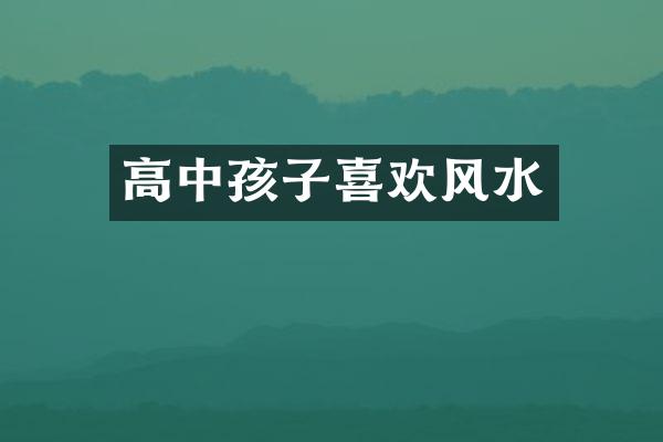 高中孩子喜欢风水