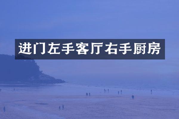 进门左手客厅右手厨房