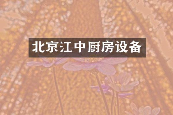 北京江中厨房设备