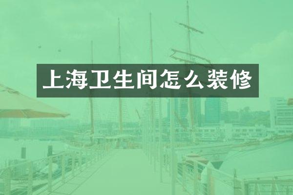 上海卫生间怎么装修