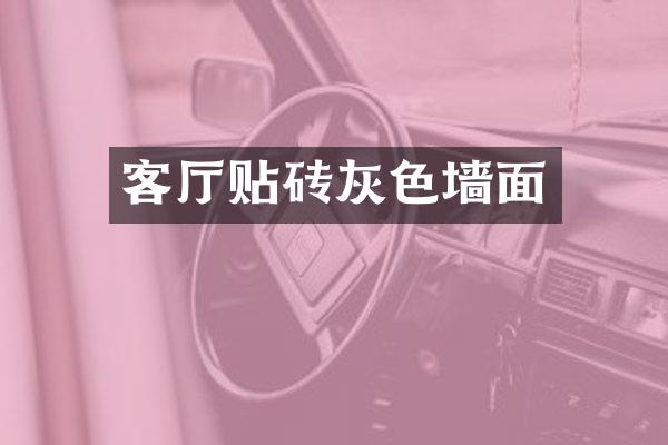 客厅贴砖灰色墙面