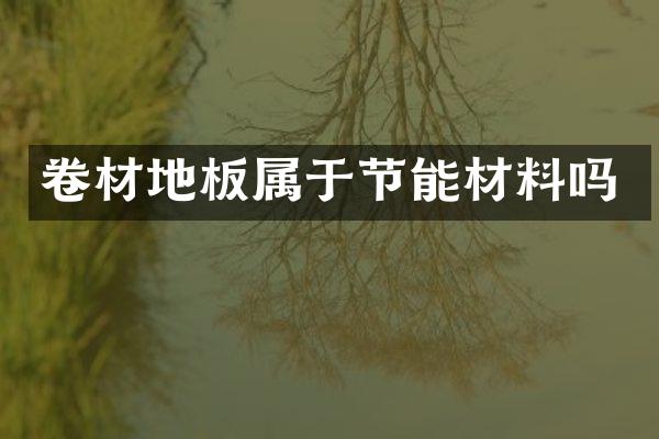卷材地板属于节能材料吗