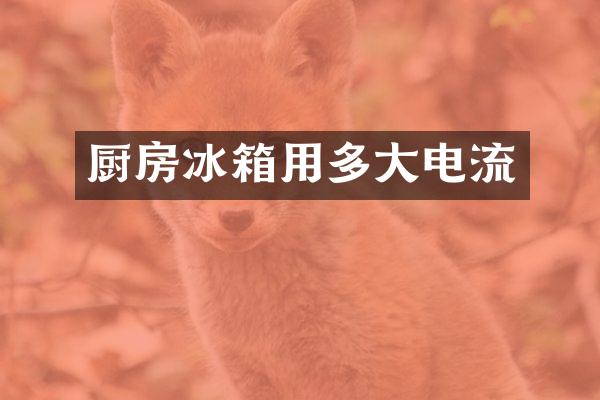 厨房冰箱用多大电流