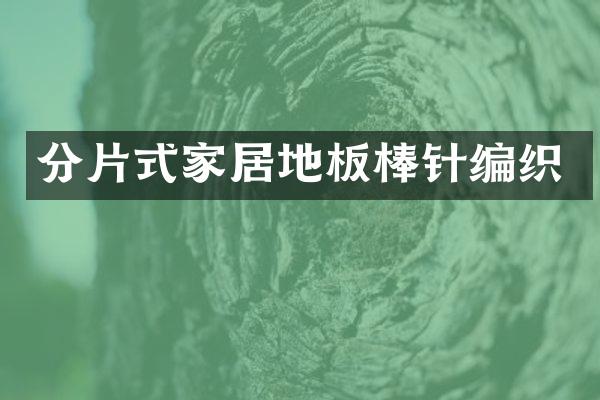 分片式家居地板棒针编织