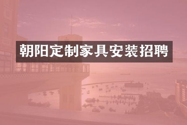 朝阳定制家具安装招聘