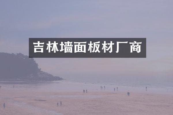 吉林墙面板材厂商