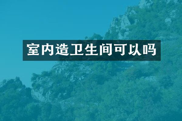室内造卫生间可以吗