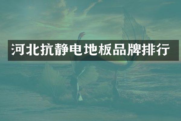 河北抗静电地板品牌排行