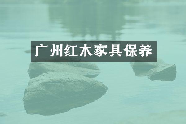 广州红木家具保养