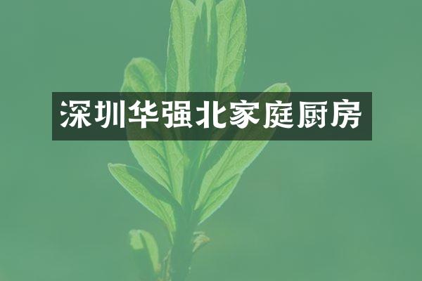 深圳华强北家庭厨房