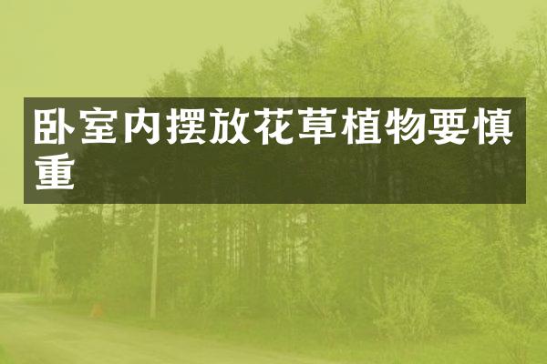 卧室内摆放花草植物要慎重