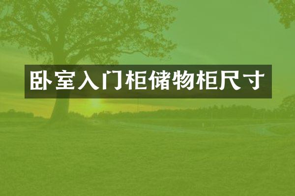 卧室入门柜储物柜尺寸
