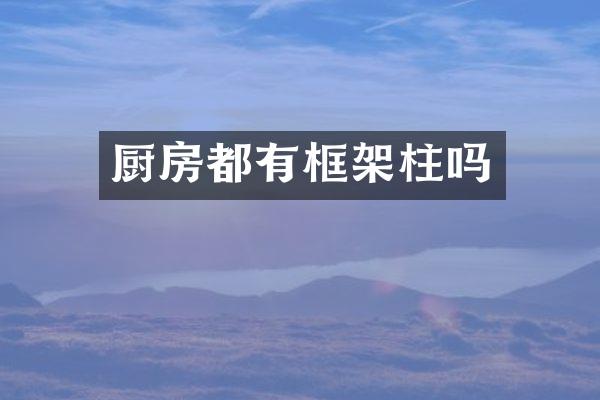 厨房都有框架柱吗
