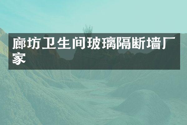 廊坊卫生间玻璃隔断墙厂家