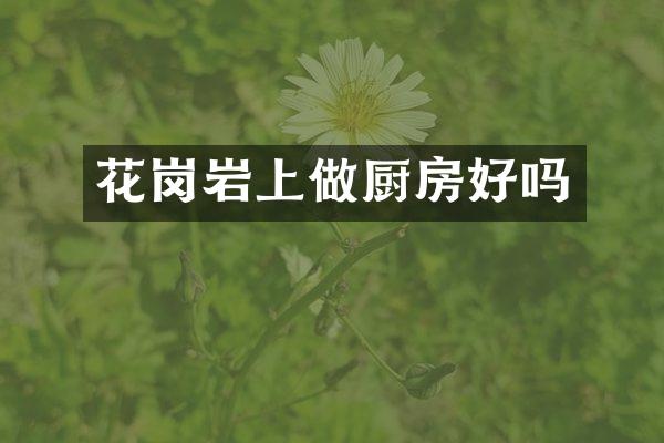 花岗岩上做厨房好吗
