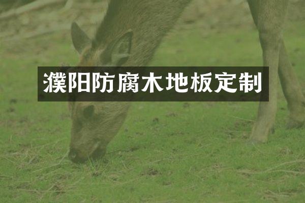 濮阳防腐木地板定制