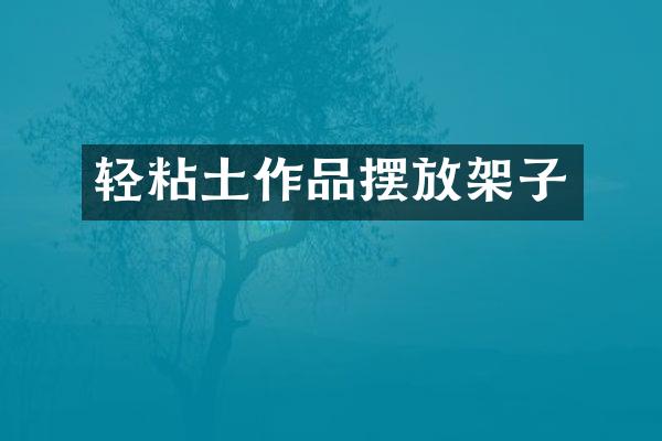 轻粘土作品摆放架子