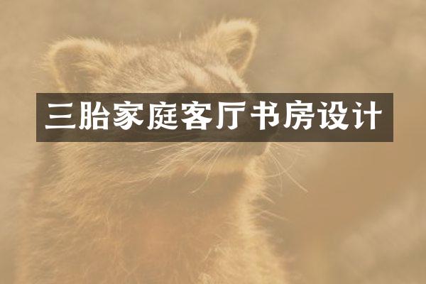 三胎家庭客厅书房设计