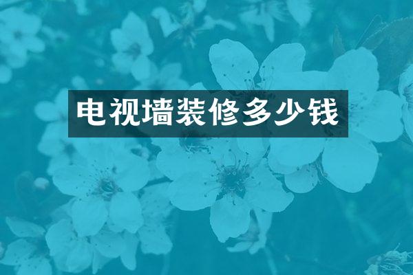 电视墙装修多少钱