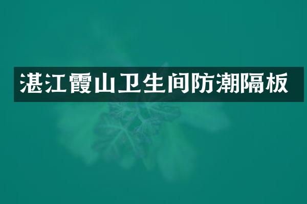 湛江霞山卫生间防潮隔板
