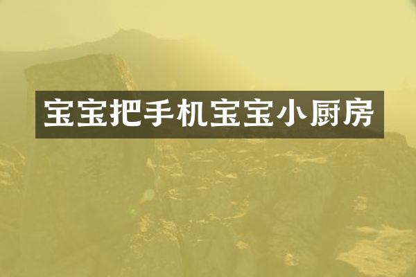 宝宝把手机宝宝小厨房