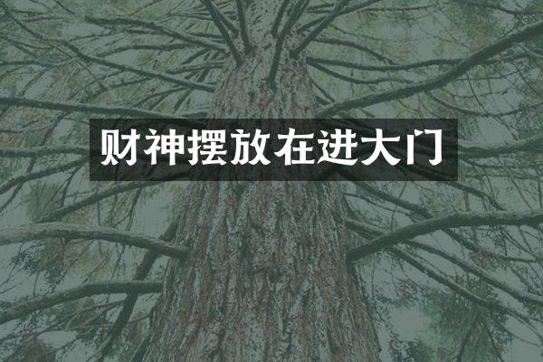 财神摆放在进大门