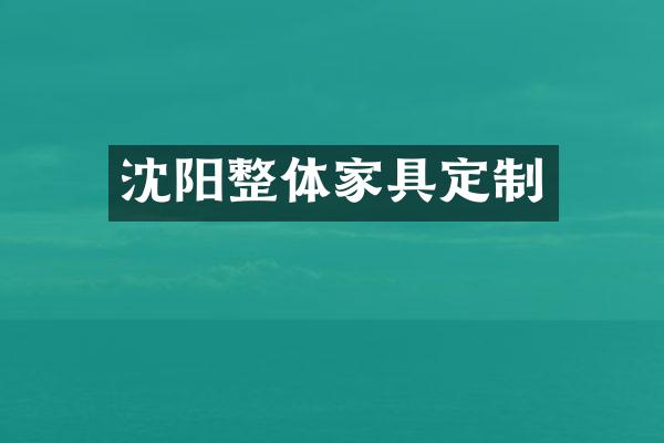 沈阳整体家具定制