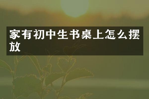 家有初中生书桌上怎么摆放